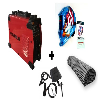 Soldador 250 A 110/220v Dftools + Careta Intelig + Soldadura